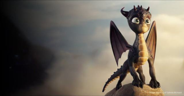 cg image of small dragon