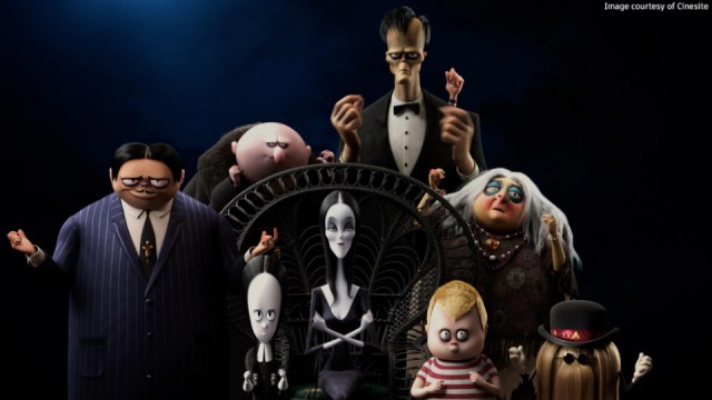 arnold software animated image of the addams family