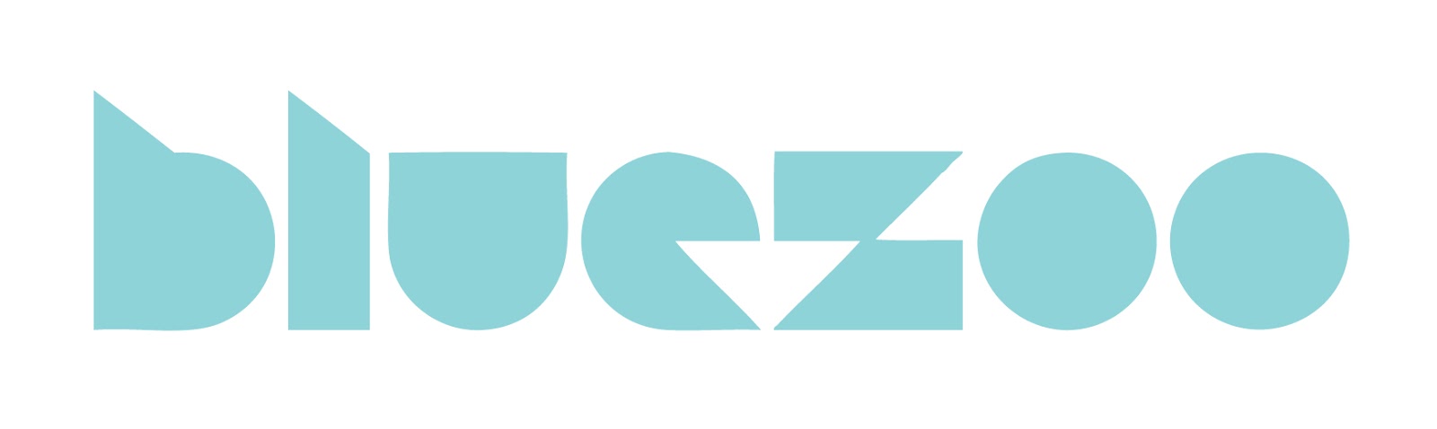 bluezoo logo with shapes